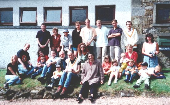 The 2000 Tour Party outside the Village Hall
