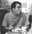 Ernie helps out in the Lendrick kitchen, 1993