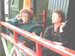 Rita and Jean at Comrie in 1994